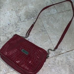 Kenneth Cole Reaction Reptile Skin Crossbody Bag
